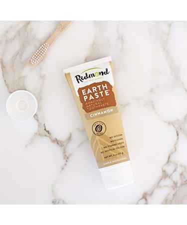 Redmond Earthpaste Cinnamon - Natural Non-Fluoride Toothpaste (3 Pack, 4 oz Tubes) - Buy Online on GoSupps.com