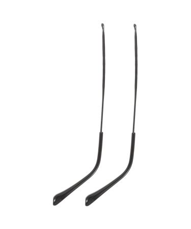 Ciieeo 1 pair of glasses accessories glasses repair glasses Metal legs Arms for glasses Sunglasses Sunglasses Replacement glasses Bones Replacement glasses Bones Frame Components Plastic Black 14x0.6cm