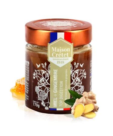 Maison Crétet | Honey and ginger | honey from France | 1 glass jar | preparation in 170 g jar