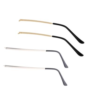 Collbath 2 pairs of glasses legs replace glasses bends glasses replacement bracket Brille temples repair glasses screwdriver glasses arm plastic spare parts men and women sunglasses