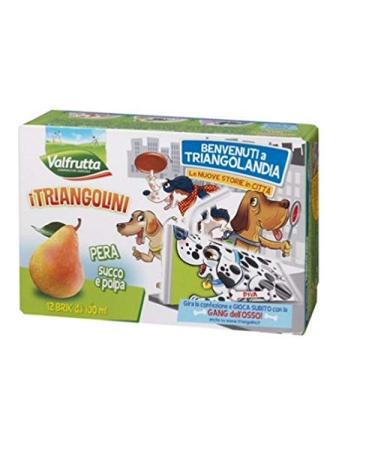 Valfrutta Valfrutta I Triangolini Pera Fruit Juice Pear 8 x 100 ml
