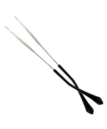 Eyeglass Leg Ear Hook Holder 1 Pair Vintage Reading Glasses Replacement Temples Metal Frame Temples Silver