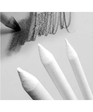 Blending Stumps and Tortillions Set with 2 Pieces Sandpaper Pencil Sharpener  1 Eraser Sketch for Student Sketch Drawing kit (6 pcs +4) - Buy Online on GoSupps.com