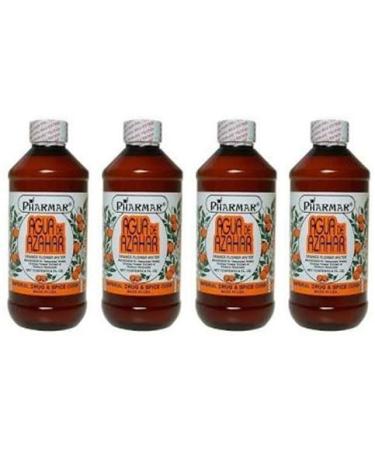 Agua De Azahar 8 Oz. Orange Flower-Blossom Water 4-Pack (8 oz. Each) by Pharmark