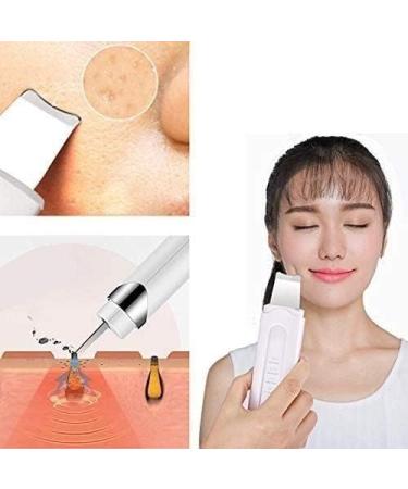 ZQQZEZ Electric Pore Cleaner USB Rechargeable Blackhead Cleanser 4 Working Modes Blackhead Suction Tool with LED Light Indicator & Curved Spatula Head for Facial Deep Cleansing - Buy Online on GoSupps.com
