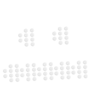 NUOBESTY 70 Pcs Foam Simulation Pumpkin Creative Diy Pumpkin Mini Pumpkin Accessories Child White Manual Whitex7pcs 8X8CMx7pcs