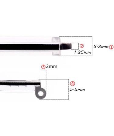 Wekiva Glasses Replacement Bars - Transparent Plastic Spare Parts for Glasses Repair - 1 Pair - Buy Online on GoSupps.com