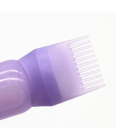 Hair Dye Bottle 160ML Shampoo Bottle Hair Comb Applicator Bottle Brush Bottle for Hair Dyeing Tool Hair dye bottle applicator Purple - Buy Online on GoSupps.com