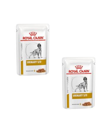 Royal Canin Veterinary Urinary S/O Canine for Dogs |Double pack |2 x 12 x 100 g |Wet food for dogs |Fine pieces in sauce |To support the dissolution of Struvitsteinen