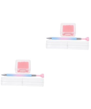 FRCOLOR 2 Sets Nail Art Drill Pen Finger Nails Beads Nail Art Tools Gems Manicure Tools Striping Liner Brush Manicure Painting Pens Nail Art Point Pen Manicure Dotting Tools Abs