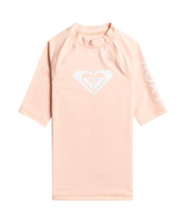 Quiksilver Girls Wholehearted Rash Guard Shirt (1 Pack) 10 Years Tropical Peach