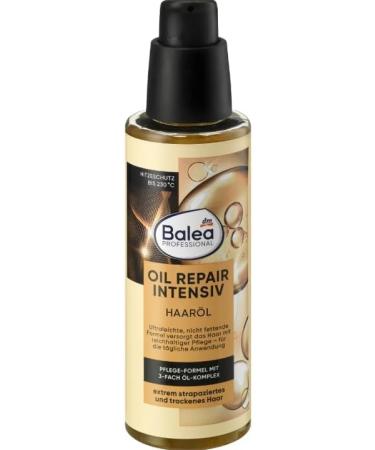 Balea Set of 5 hair care shampoo 250 ml + conditioner 200 ml + hair treatment 300 ml + Express Kur Oil Repair Intensiv 20 ml + hair oil 100 ml - Buy Online on GoSupps.com