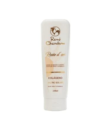 Rene Chardon Hand And Body Cream with Aloe vera Vitamin E Soy Lecithin and Panthenol provide softness and maximum hydration to the skin. Its formula is designed with rapidly absorbed ingredients that do not leave a greasy