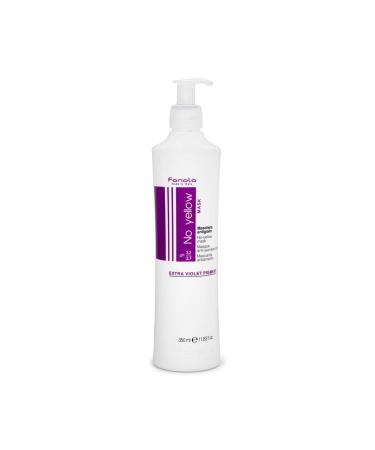 Fanola No Yellow Mask 11.8 oz - Anti Brass Purple Hair Toner - For Blonde, Silver, Gray Hair - Removes Yellow Tones - Unscented (11.83 Fl Oz) - Buy Online on GoSupps.com