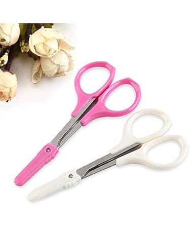 Craft Scissors Sharp Tip Makeup Eyebrow Scissors Stainless Steel Beauty Small Manicure Trimming Scissor with Cover Scissors - Buy Online on GoSupps.com