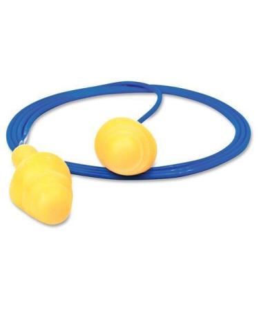 3M 3404004 E A R UltraFit Earplugs Corded Premolded Yellow 100 Pairs