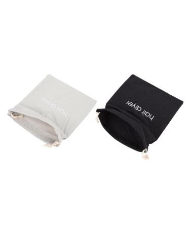 AUTSUPPL 2pcs Hair Dryer Storage Bag Travel Organizer Bags Travel Carry on Bag Travel Bag Organizer Fabric