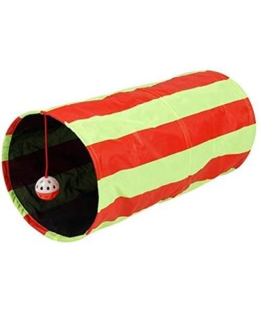 Pet Magasin Collapsible Cat Tunnel Toys (2 Pack) for Small to Large Pets - Interactive Tubes with Balls and Crinkle Peep Hole - Buy Online on GoSupps.com