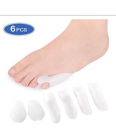 Anggrek Original Tailors Bunion Pads - 6 Soft Gel Hallux Valgus Protectors for Men & Women - Bunionette Toe Spreaders & Shields - Buy Online on GoSupps.com
