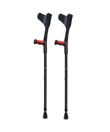 Fashion Adult Crutches Folding Forearm Crutches Lightweight Adjustable Walking Crutches Non-Slip Tip (Color : Pink Size : 1 Unit) Anniversary Lucky Star Black 1 Pair