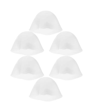 minkissy Bonnet de Coloration R utilisable en Silicone Blanc 6 Pi ces avec Trous pour M ches Pr cises Accessoire de Coiffure Professionnel pour Salon et Usage Maison Kit Pratique