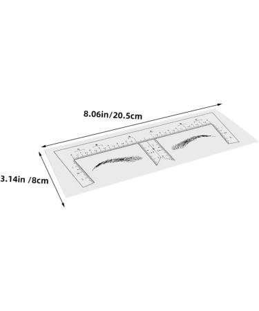 Gogogmee 100pcs Eyebrow Design Ruler Tool Shape Eyebrow Ruler Brow Shaping Template Eyebrow Trimming Supplies - Buy Online on GoSupps.com