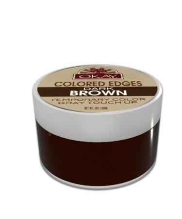 OKAY Colored Edges Dark Brown 2oz - Natural Edge Control for Flawless Styling | Shop Now - Buy Online on GoSupps.com
