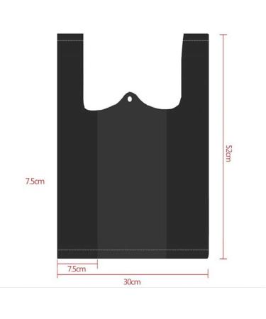 50 Counts Trash Bags with Handles Dustbin Bin Liners Strong Thicken Garbage Bags Dustbin for Kitchen Bedroom Toilet Office Rubbish Bin - Buy Online on GoSupps.com