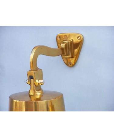 Hanging Ship's Bell Size: 6" H x 4" W x 4" D  Finish: Brass - Buy Online on GoSupps.com
