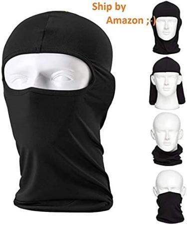 Falapala Tactical Face Mask Hood Neck Gaiter - Black | 1 Pack - Buy Online on GoSupps.com