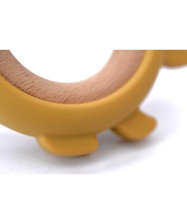 Molly the Fish Bite Ring | Durable Wooden & Silicone Teether for Toddlers | BPA-Free LFGB Certified Soothing Relief for Teething - Buy Online on GoSupps.com