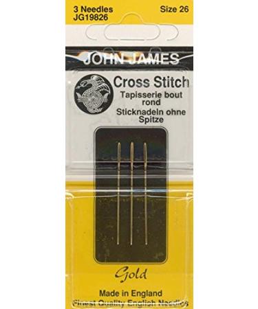 Colonial Needle John James Gold Tapestry Hand Needles, Size 26 3/Pkg
