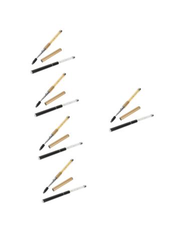 Beaupretty 10 Pcs Grafting Eyelash Brush Fiber With Diamond Extend 16.7X1.2CMx5pcs Assorted Colorx5pcs