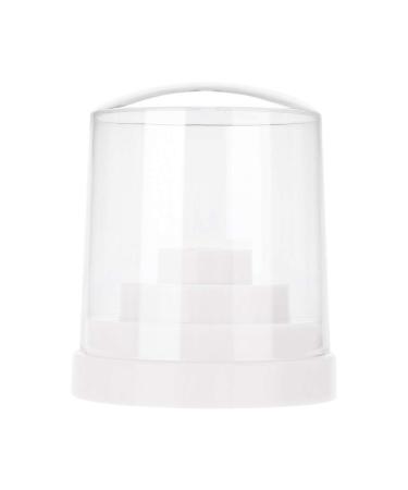 48 Holes Nail Art Plastic Nail Drill Stand Holder Polisher Sand Manicure Pedicure Tool Drill Bit Display Organizer Box(white)