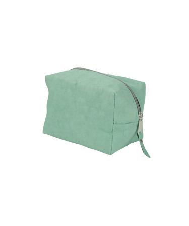 Biozoyg Polly vegan cosmetic bag Size M i M ppchen with zipper made of leather optics paper I cultural bags for cosmetics i organizer make -up pocket made of washable paper - mint 160x100mm mint