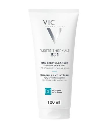 Puret Thermale One Step Facial Cleanser Multi Purpose Face Wash Toner & Makeup Remover Suitable for Sensitive Skin 100ml