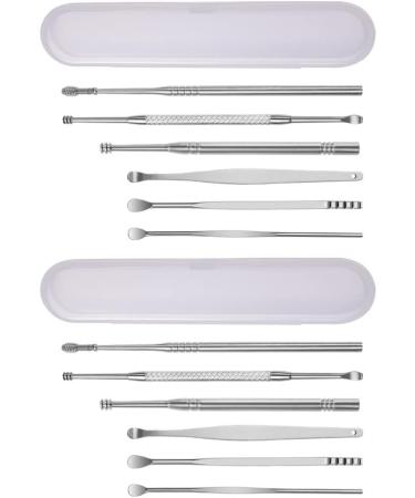 DOITOOL Earwax Removal Tool Kit - 2 Set Ear Pick Cleaner Scoop Ear Spoon Set for Gentle Ear Cleaning - Buy Online on GoSupps.com