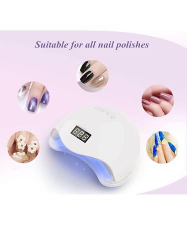 48W UV LED Nail Drying Lamp - Quick Timer Auto Sensor for UV & LED Gel Nails - Buy Online on GoSupps.com
