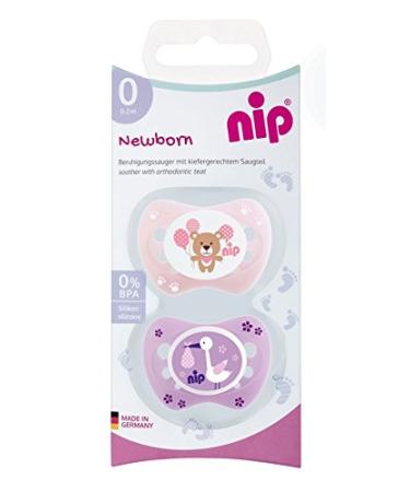 Shop Nip Newborn Girl Pacifier - Silicone 0-2 Months | International Shipping Available - Buy Online on GoSupps.com