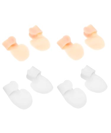 STAHAD 8 Pcs Little Toe Splitter Nail Protector Thumb Protector Flex Tools Orthopedic Toe Separator Bunion Spacers Toe Straighteners for Crooked Valgus Correction Tool Foot Splitter