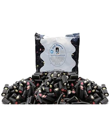 Old Timers Bag of Soft Liquorice Pieces with Fondant Centres by Kingsway 1000 grams