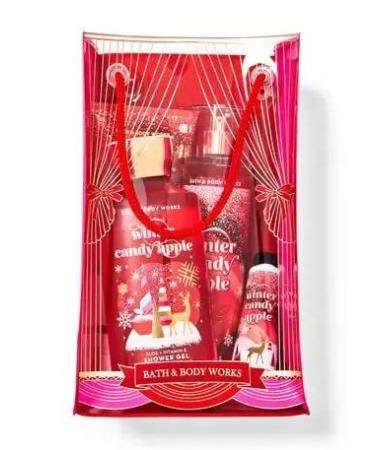 Buy Winter Candy Apple Gift Set - Fragrance Mist Body Cream Shower Gel & Hand Cream - Perfect Holiday Gift | International Shipping - Buy Online on GoSupps.com