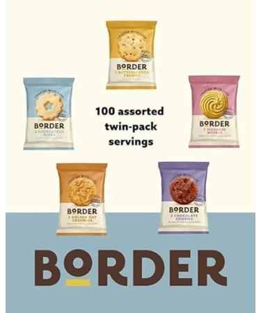 Border Biscuits Luxury Ultimate Assorted Mini Pack 100 Biscuits Wrapped 5 Varieties (1 Box) - Buy Online on GoSupps.com