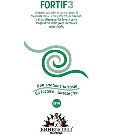 Erbenobili Fortif 3 probiotic without lactose 30Comp 1 piece 300 g - Buy Online on GoSupps.com