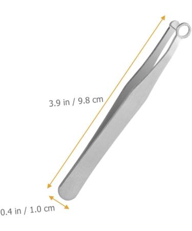 Minkissy Round Nose Hair Clip & Tweezers - Precision Hair Trimmer for Men | Rustproof Steel Nose Hair Remover 2-Pack Yellow - Buy Online on GoSupps.com