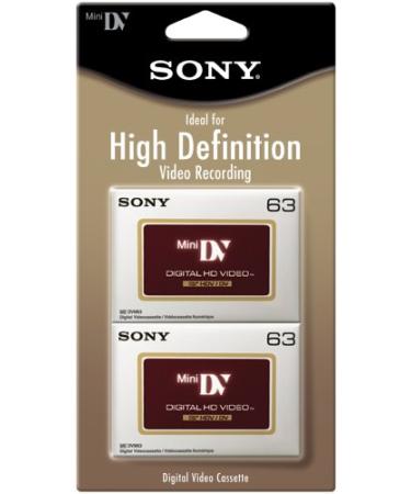 Sony DVM63HDR/2 High Definition Minidv Videocassette - 2 Pack