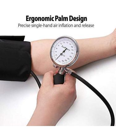 LotFancy Aneroid Sphygmomanometer 5-in-1 Professional with Dual-Head Stethoscope and 5 Size Cuffs Manual Blood Pressure Monitor Kit for Adult Large Adult Child Thigh Cuffs Carrying Case Included - Buy Online on GoSupps.com
