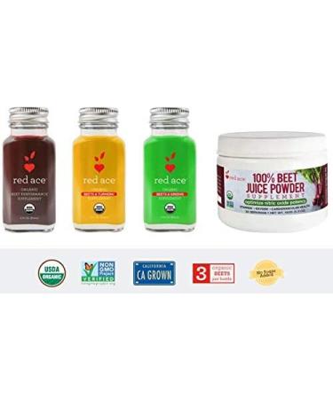 Red Ace Organic Beet Juice Powder - Nitric Oxide Booster, No Sugar, Non-GMO, 5.3 oz - Buy Online on GoSupps.com