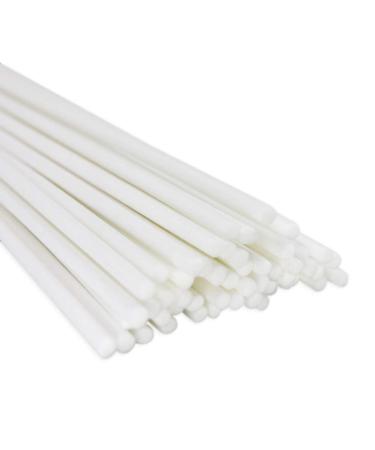 Frandy House Reed Diffuser Sticks Fiber Sticks for Replacement Diffuser Reeds 60pcs 12 x0.12 inches (White)