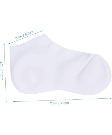 FRCOLOR 3 Pairs of Protective Socks Moisturising Socks with Socks for Women Spa Moisturising Gel Socks Beauty Socks Socks for Feet with Lotion Enriched Socks White Foot - Buy Online on GoSupps.com